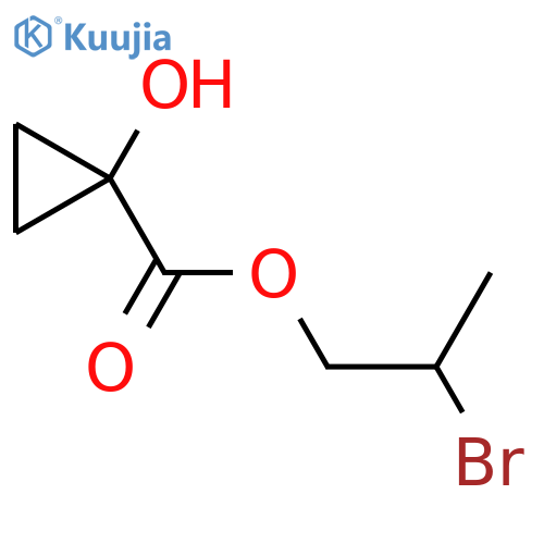 2-bromopropyl 1-hydroxycyclopropane-1-carboxylate structure