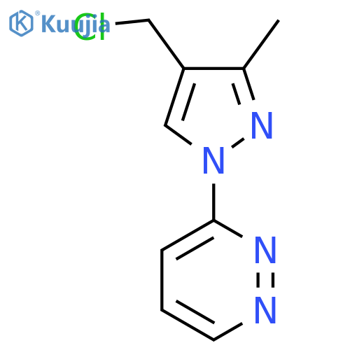 3-4-(chloromethyl)-3-methyl-1H-pyrazol-1-ylpyridazine structure