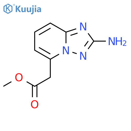 methyl 2-{2-amino-1,2,4triazolo1,5-apyridin-5-yl}acetate structure