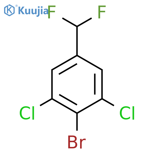2-Bromo-1,3-dichloro-5-(difluoromethyl)benzene structure