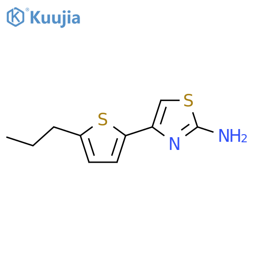 4-(5-propylthiophen-2-yl)-1,3-thiazol-2-amine structure