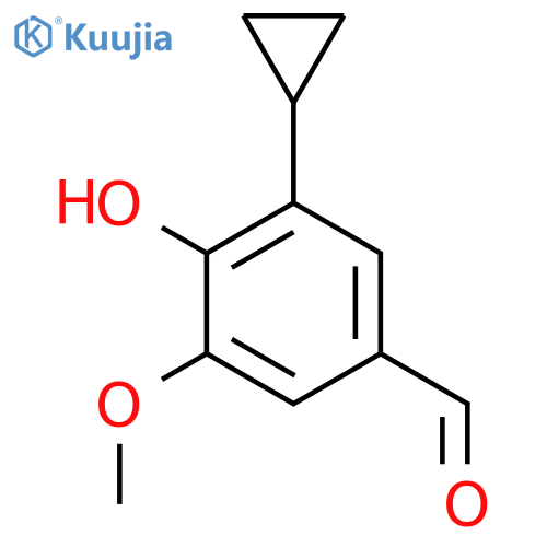 3-Cyclopropyl-4-hydroxy-5-methoxybenzaldehyde structure