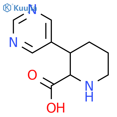 3-(pyrimidin-5-yl)piperidine-2-carboxylic acid structure