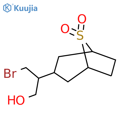 3-(1-bromo-3-hydroxypropan-2-yl)-8lambda6-thiabicyclo3.2.1octane-8,8-dione structure
