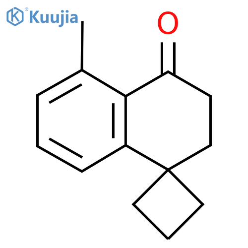 5'-methyl-3',4'-dihydro-2'H-spiro[cyclobutane-1,1'-naphthalene]-4'-one structure