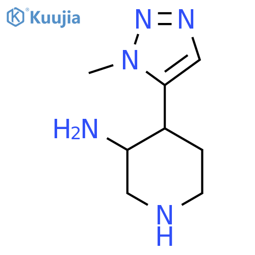 4-(1-methyl-1H-1,2,3-triazol-5-yl)piperidin-3-amine structure