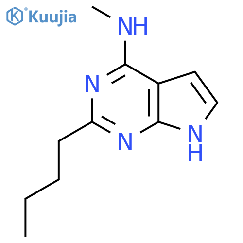 2-butyl-N-methyl-7H-pyrrolo2,3-dpyrimidin-4-amine structure