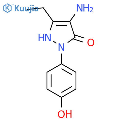 4-amino-3-ethyl-1-(4-hydroxyphenyl)-1H-pyrazol-5-ol structure