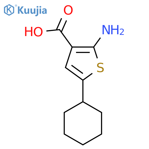 2-amino-5-cyclohexylthiophene-3-carboxylic acid structure
