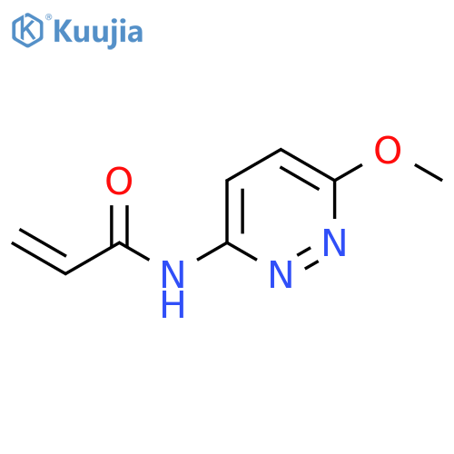 N-(6-methoxypyridazin-3-yl)prop-2-enamide structure