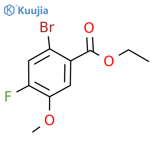 Ethyl 2-bromo-4-fluoro-5-methoxybenzoate structure