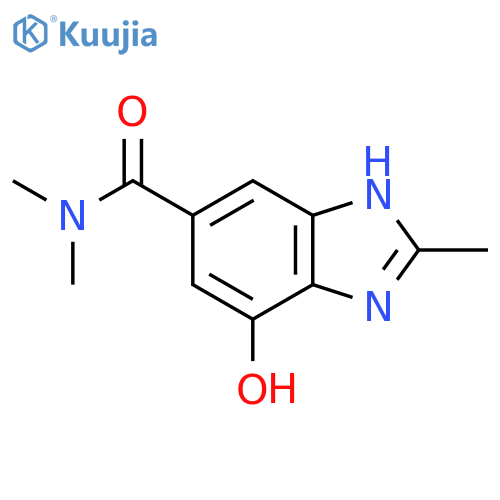 4-Hydroxy-N,N,2-trimethylbenzimidazole-6-carboxamide structure