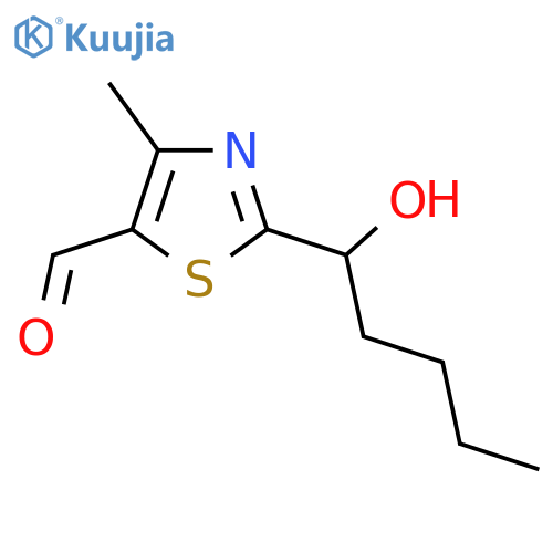 2-(1-hydroxypentyl)-4-methyl-1,3-thiazole-5-carbaldehyde structure