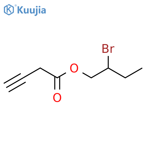 2-bromobutyl but-3-ynoate structure