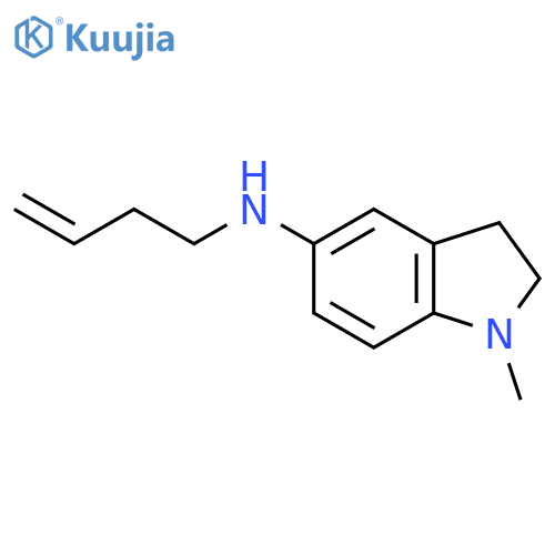 N-(but-3-en-1-yl)-1-methyl-2,3-dihydro-1H-indol-5-amine structure