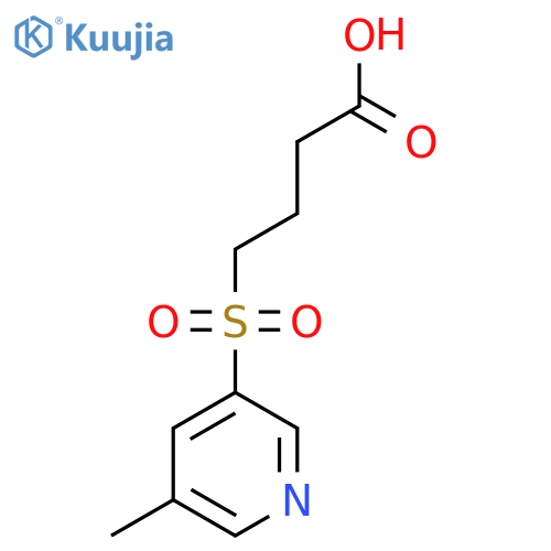 4-(5-methylpyridin-3-yl)sulfonylbutanoic acid structure