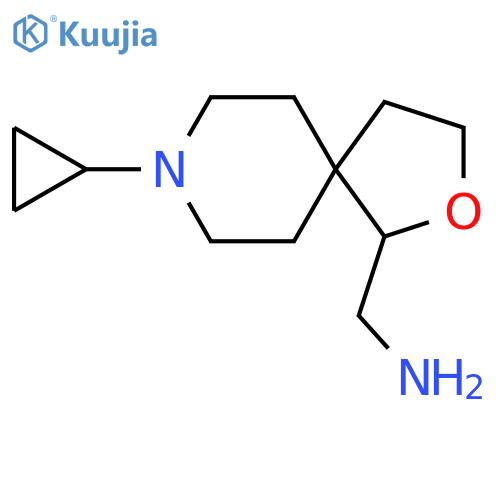 {8-cyclopropyl-2-oxa-8-azaspiro4.5decan-1-yl}methanamine structure