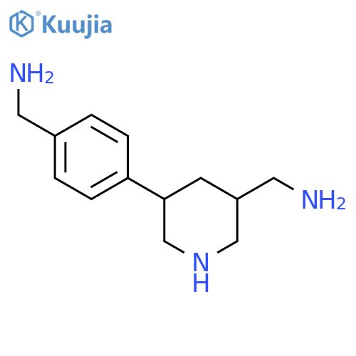 {5-4-(aminomethyl)phenylpiperidin-3-yl}methanamine structure