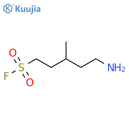 5-amino-3-methylpentane-1-sulfonyl fluoride structure