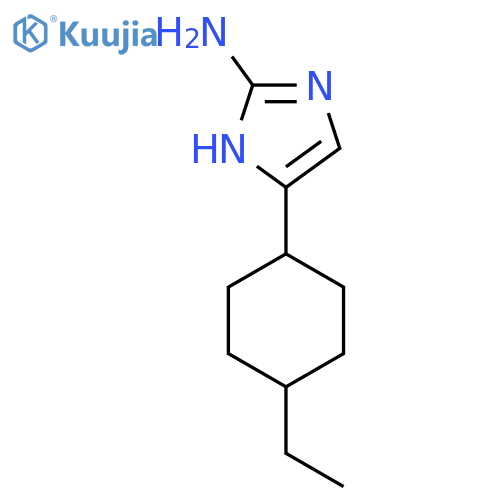 5-(4-ethylcyclohexyl)-1H-imidazol-2-amine structure