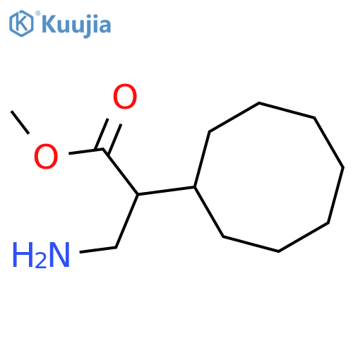 methyl 3-amino-2-cyclooctylpropanoate structure