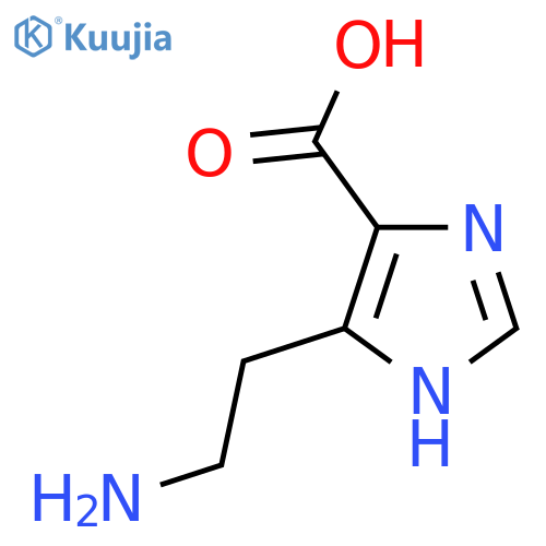 4-(2-aminoethyl)-1H-imidazole-5-carboxylic acid structure