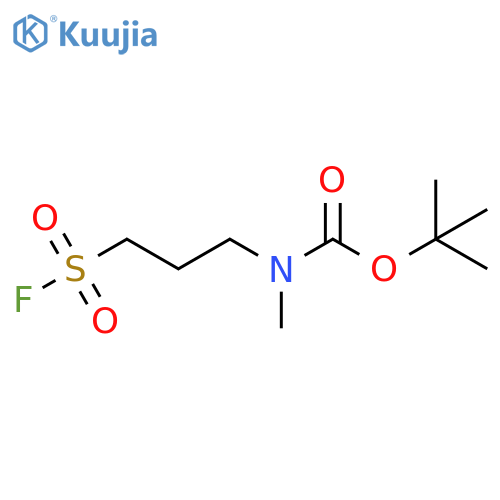 tert-butyl N-3-(fluorosulfonyl)propyl-N-methylcarbamate structure