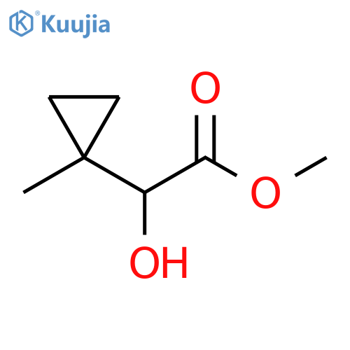 methyl 2-hydroxy-2-(1-methylcyclopropyl)acetate structure