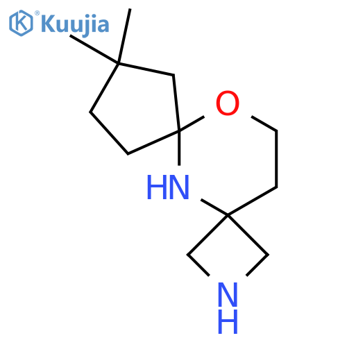 8,8-dimethyl-11-oxa-2,5-diazadispiro3.1.4^{6}.3^{4}tridecane structure