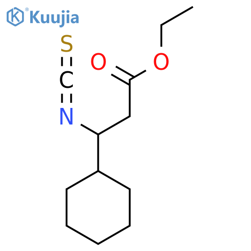 ethyl 3-cyclohexyl-3-isothiocyanatopropanoate structure