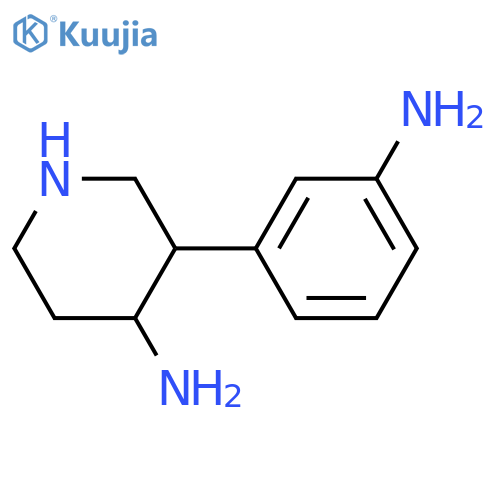 3-(3-aminophenyl)piperidin-4-amine structure