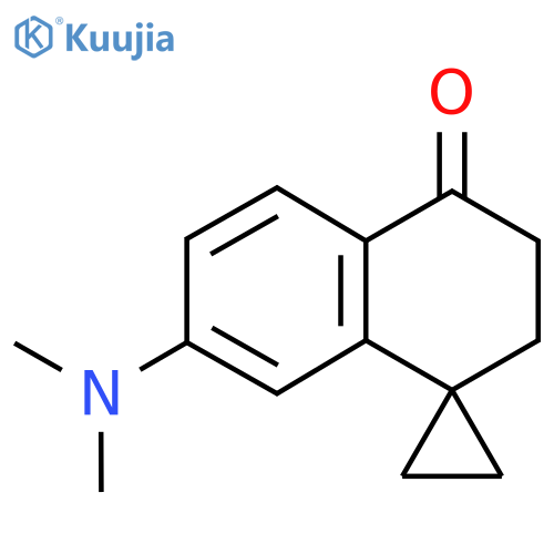 7'-(dimethylamino)-3',4'-dihydro-2'H-spirocyclopropane-1,1'-naphthalene-4'-one structure