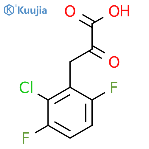 3-(2-chloro-3,6-difluorophenyl)-2-oxopropanoic acid structure