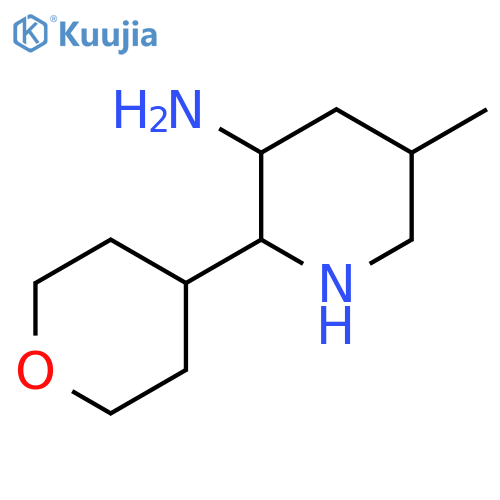 5-methyl-2-(oxan-4-yl)piperidin-3-amine structure