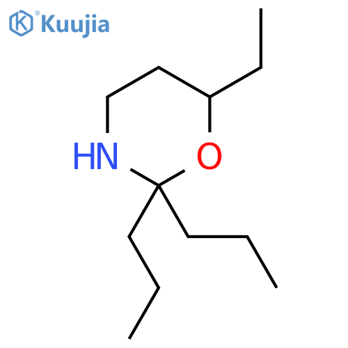 6-ethyl-2,2-dipropyl-1,3-oxazinane structure