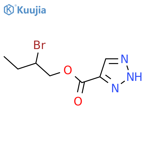 2-bromobutyl 1H-1,2,3-triazole-4-carboxylate structure