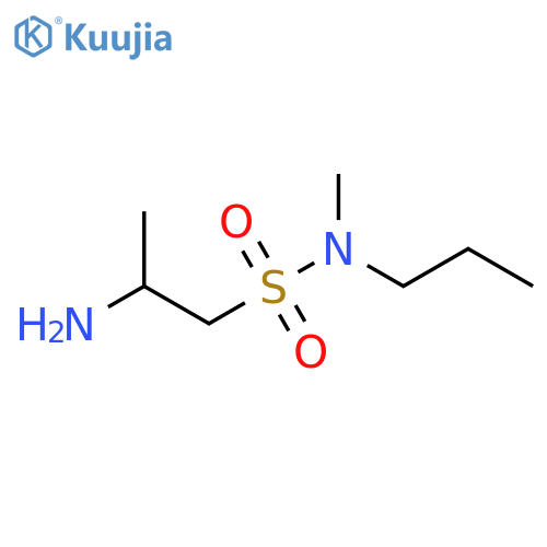 2-amino-N-methyl-N-propylpropane-1-sulfonamide structure