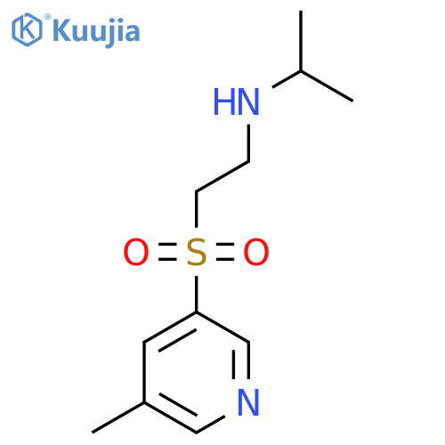 {2-(5-methylpyridin-3-yl)sulfonylethyl}(propan-2-yl)amine structure