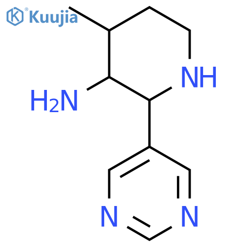 4-methyl-2-(pyrimidin-5-yl)piperidin-3-amine structure