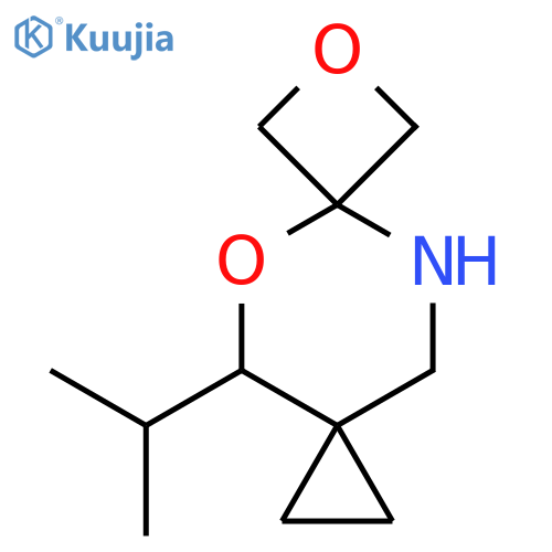 4-(propan-2-yl)-5,8-dioxa-10-azadispiro2.2.3^{6}.2^{3}undecane structure