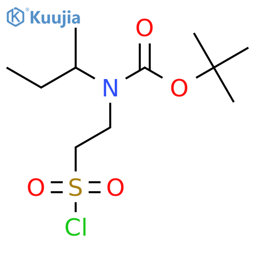 tert-butyl N-(butan-2-yl)-N-2-(chlorosulfonyl)ethylcarbamate structure