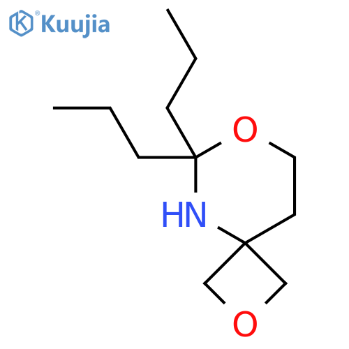 6,6-dipropyl-2,7-dioxa-5-azaspiro3.5nonane structure