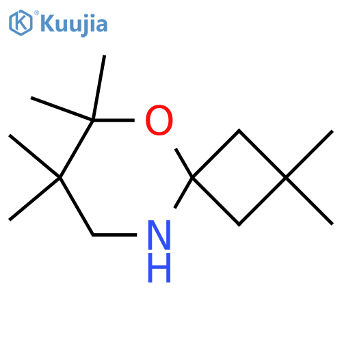 2,2,6,6,7,7-hexamethyl-5-oxa-9-azaspiro3.5nonane structure
