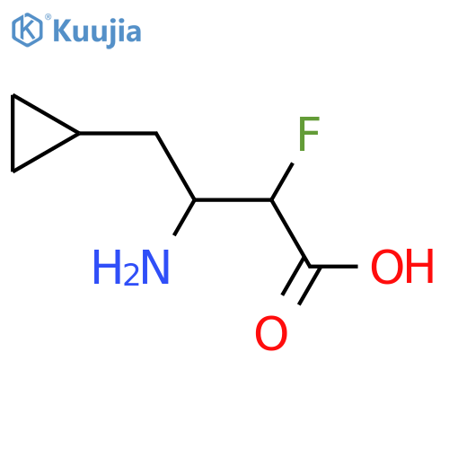 3-amino-4-cyclopropyl-2-fluorobutanoic acid structure