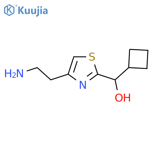4-(2-aminoethyl)-1,3-thiazol-2-yl(cyclobutyl)methanol structure