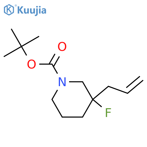 tert-butyl 3-fluoro-3-(prop-2-en-1-yl)piperidine-1-carboxylate structure