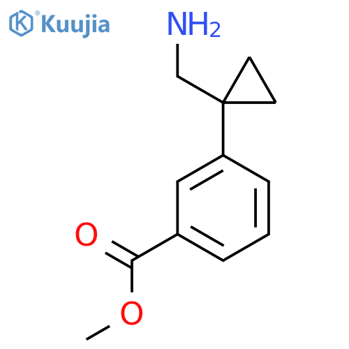 methyl 3-1-(aminomethyl)cyclopropylbenzoate structure