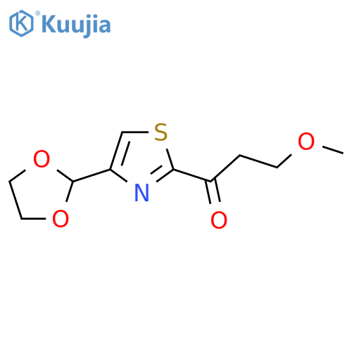 1-4-(1,3-dioxolan-2-yl)-1,3-thiazol-2-yl-3-methoxypropan-1-one structure