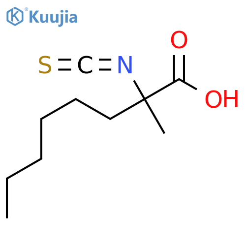 2-isothiocyanato-2-methyloctanoic acid structure
