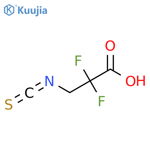 2,2-difluoro-3-isothiocyanatopropanoic acid structure